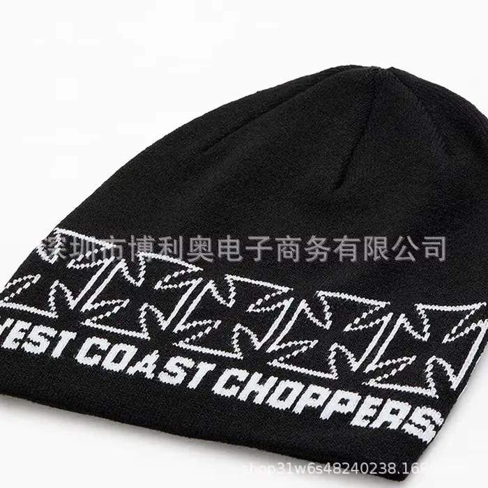 Nouveau Chapeau Tricoté Jacquard en Laine Tendance Printemps/Été 2026