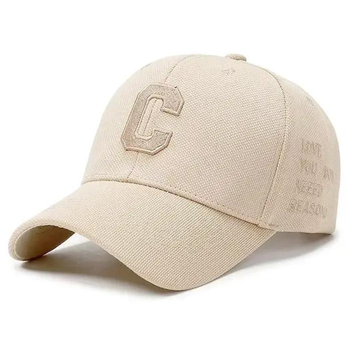 Casquette de baseball de luxe 2026 en or blanc pour hommes