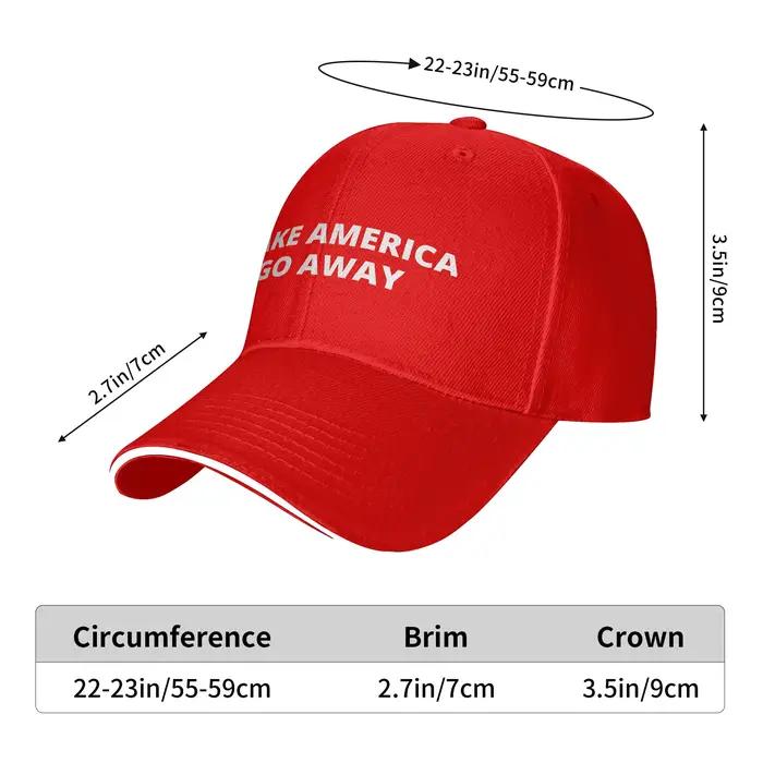 Casquette de baseball réglable MAGA « Make America Go Away » pour homme et femme