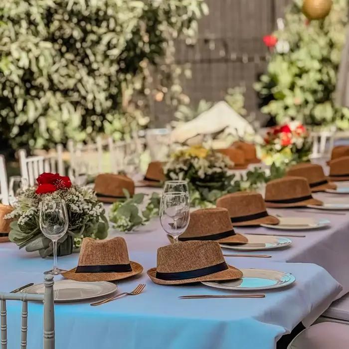 Chapeaux de soleil Panama à bord court pour mariage