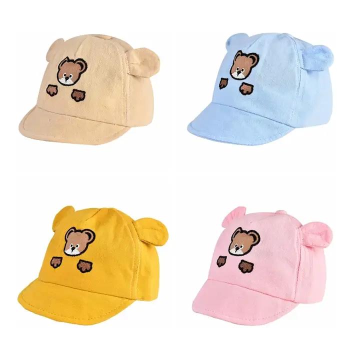 Casquette de baseball kawaii avec motif ours pour bébé unisexe printemps été automne bébé garçon fille ajustable et protecteur soleil occassions sorties en extérieur