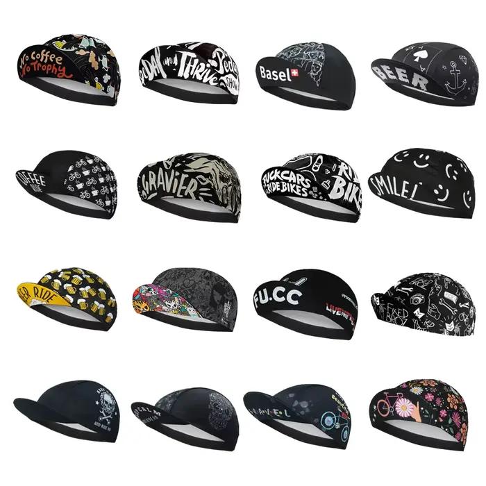 Casquette de cyclisme noire