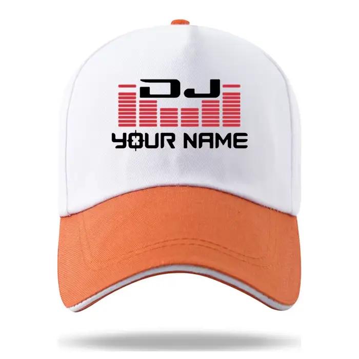 DJ votre nom impression personnalisée couleur correspondant Casquette de Baseball