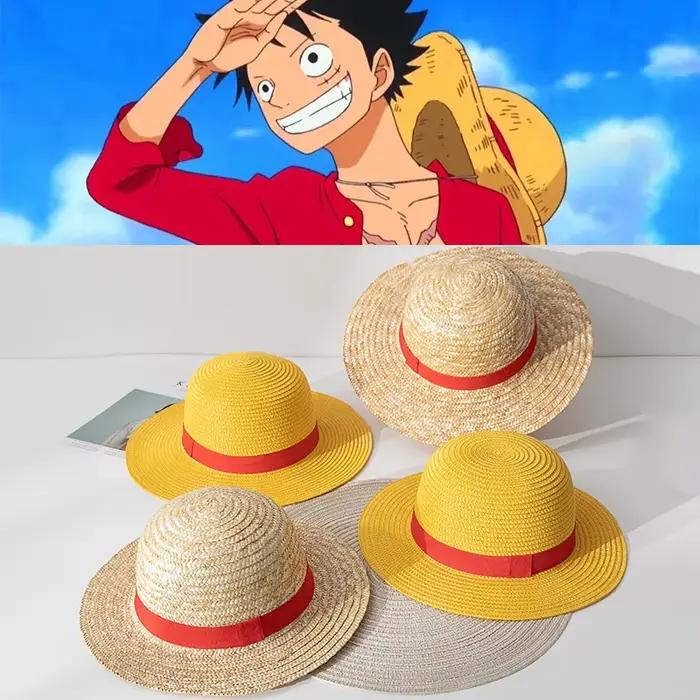 Chapeaux de paille de cosplay Luffy One Piece Anime
