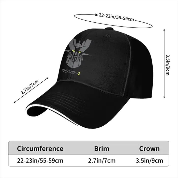 Mazinger Z-Casquette de Baseball Dark pour Homme et Femme