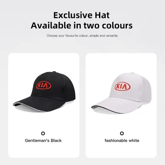 Chapeau de Baseball Brodé pour Hommes et Femmes KIA Modèle Réglable pour Stades et Loisirs Occasions Spéciales et Tenues Casual