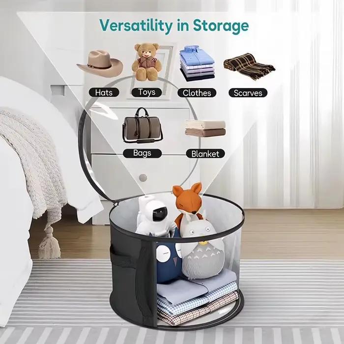 Grande boîte de rangement pliable pour chapeaux