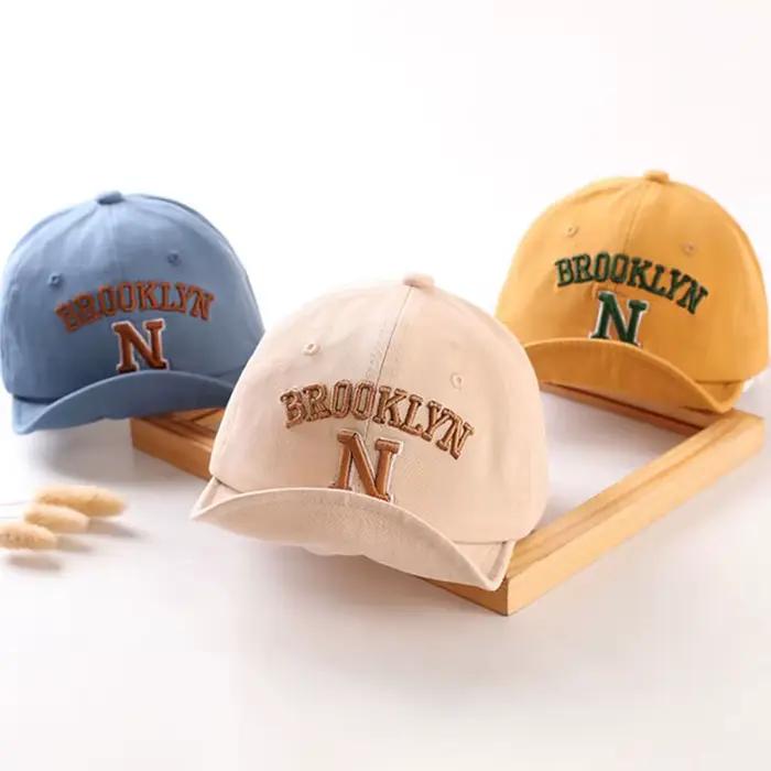 Casquette de Baseball Brodée avec Visière pour Bébés