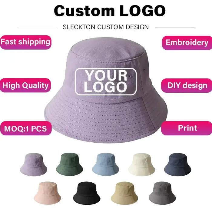 SLECKTON Logo personnalisé seau chapeau pour hommes et femmes broderie