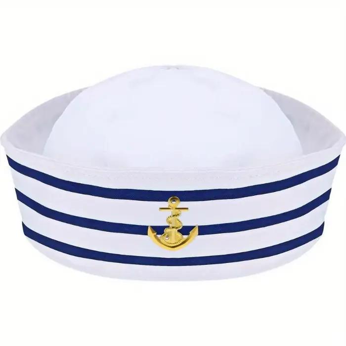 PESENAR chapeau de marin bleu marine casquette de capitaine