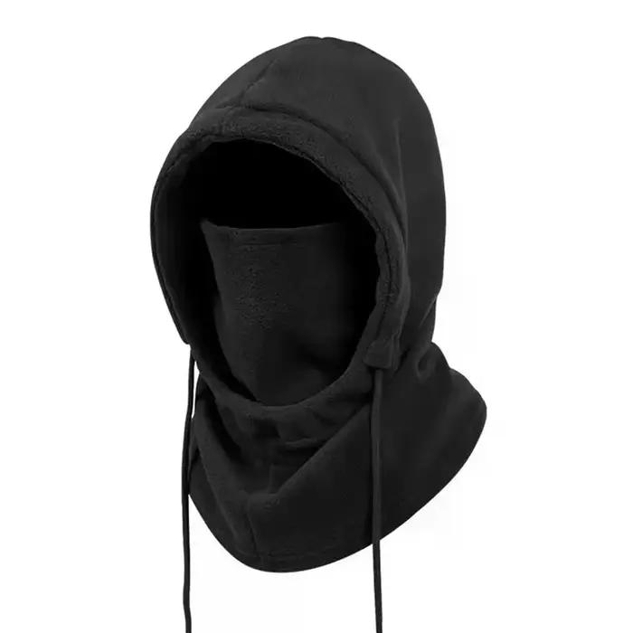 Chapeau chaud d'hiver avec masque et cache-cou unisexe cagoule