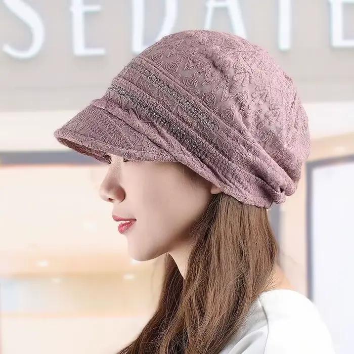 Casquette de tête légère et respirante pour femmes au printemps et en été