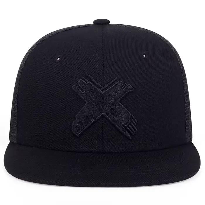 Chapeaux Hip-hop unisexes simples avec lettres X brodées