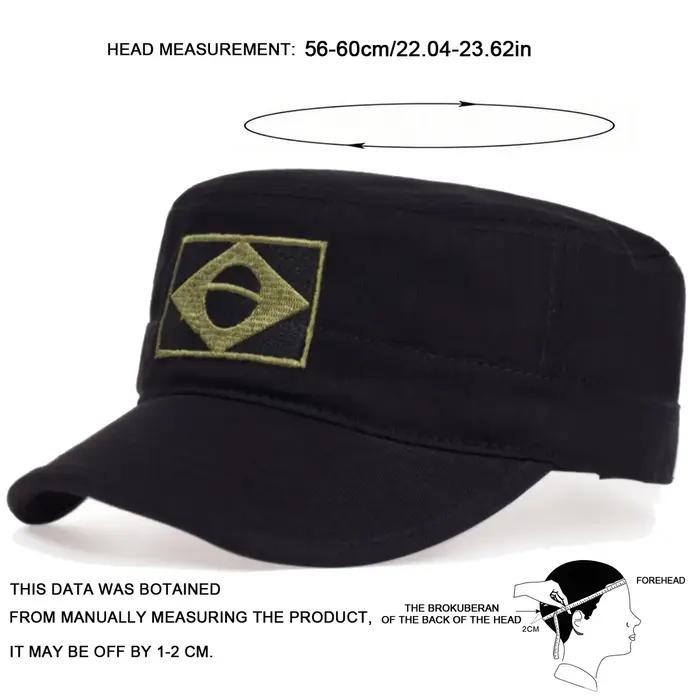 Casquette de Baseball unisexe avec broderie de drapeau brésilien