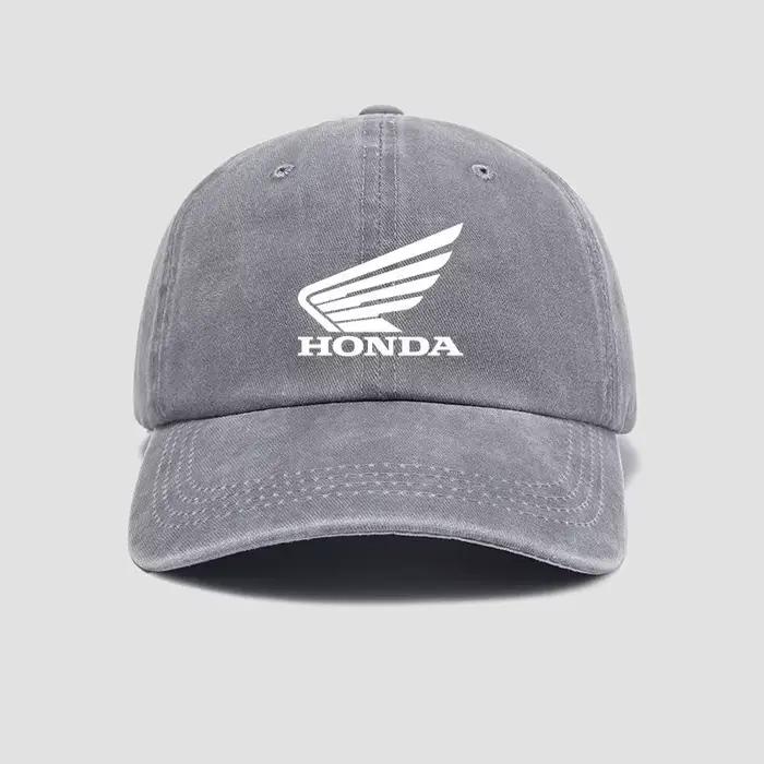 Casquette de baseball personnalisée avec logo de course moto Honda Sunshade pour hommes et femmes