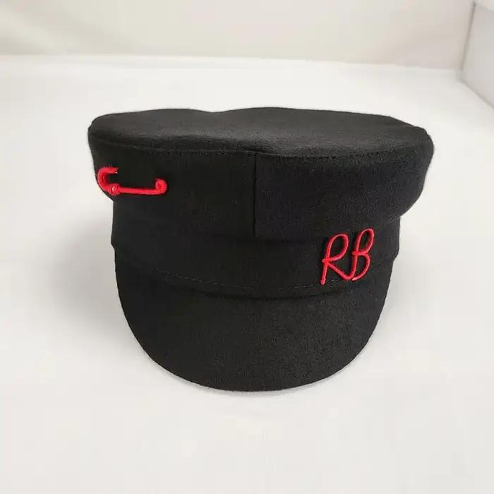 Casquette de luxe Baker Boy lettre laine Newsboy béret casquettes pour femmes plat haut militaire marine hiver chapeaux Boinas Para Mujer