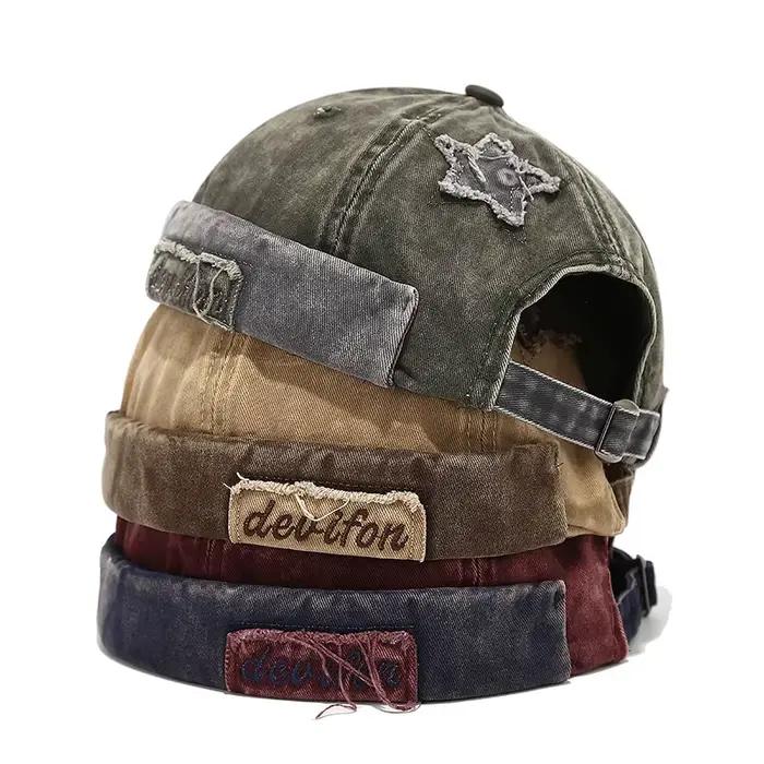 Bocca – casquette Docker rétro délavée de couleur