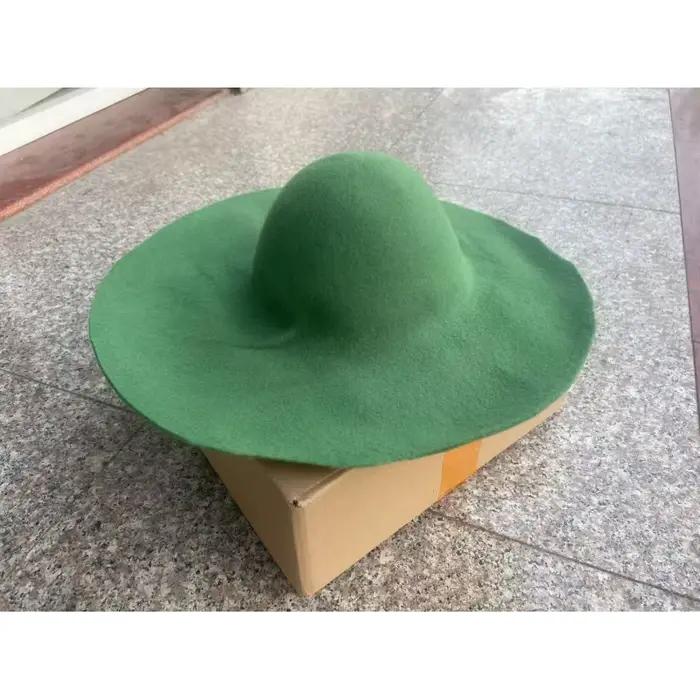 Base de chapeau en feutre de laine pure colorée