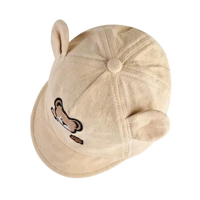 Casquette de baseball kawaii avec motif ours pour bébé unisexe printemps été automne bébé garçon fille ajustable et protecteur soleil occassions sorties en extérieur