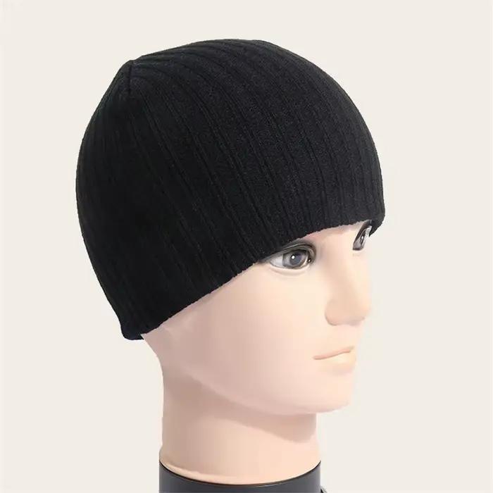 Chapeaux d'hiver pour femmes bonnet solide chaud