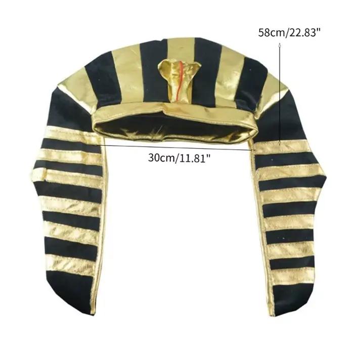 Chapeau de pharaon d'halloween tête de serpent