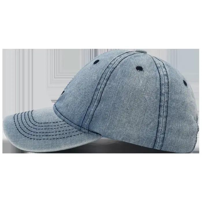 Casquette de baseball ILYEE en denim unisexe avec broderie moderne et protection solaire pour hommes et femmes occasions extérieures et urbaines