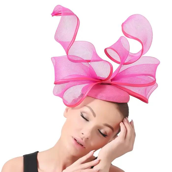 Fascinator bébé chapeau femmes Nylon adulte Polyester fête mariage Fascinators or