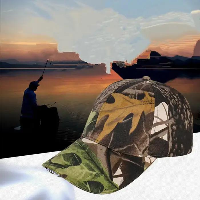 CamSolomon-Casquette de baseball avec éclairage LED de nuit