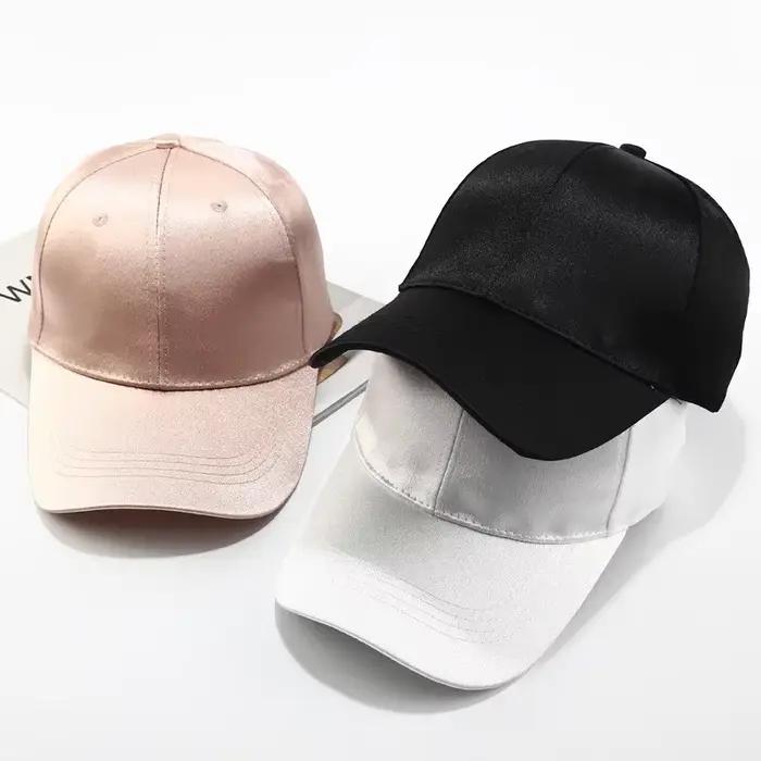 Y2K printemps été femmes filles Chapeau de pêche Satin Bow Casquette de Baseball plage soleil chapeaux Sport Virsor