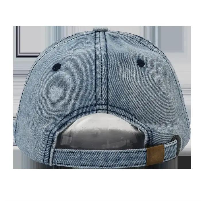 Casquette de baseball ILYEE en denim unisexe avec broderie moderne et protection solaire pour hommes et femmes occasions extérieures et urbaines