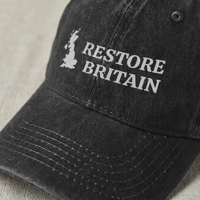 Casquette de baseball Rupert Lowe du parti politique britannique Restore Britain