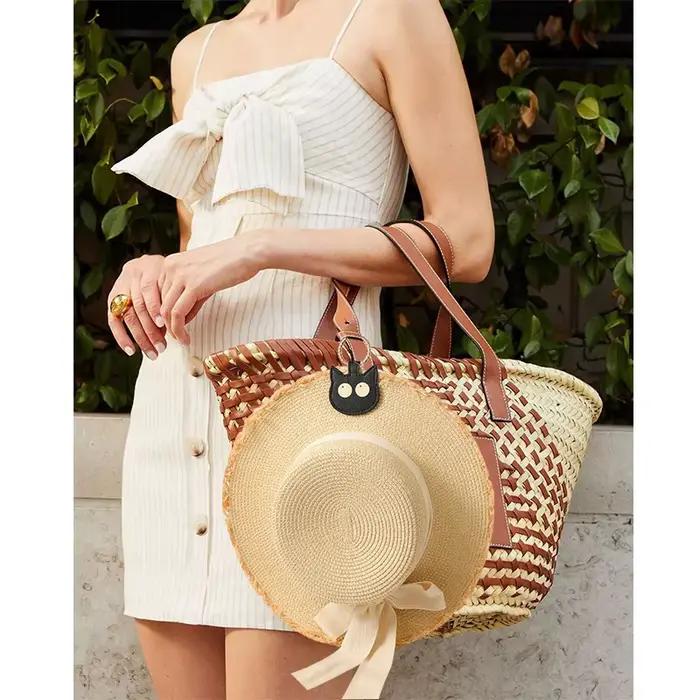 Pince à chapeau magnétique en cuir pour bagages de voyage
