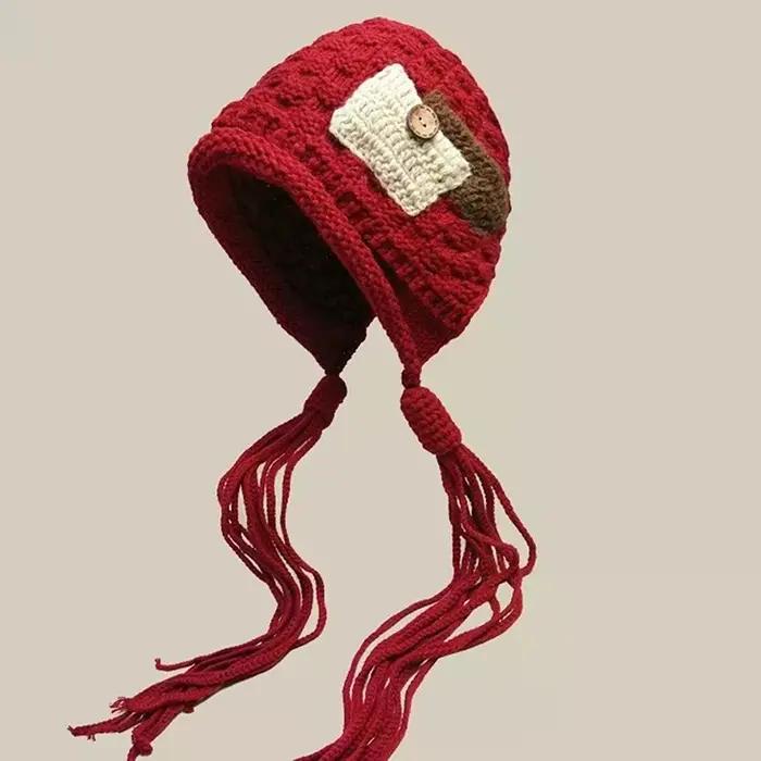 Chapeau tricoté à la main pour femmes