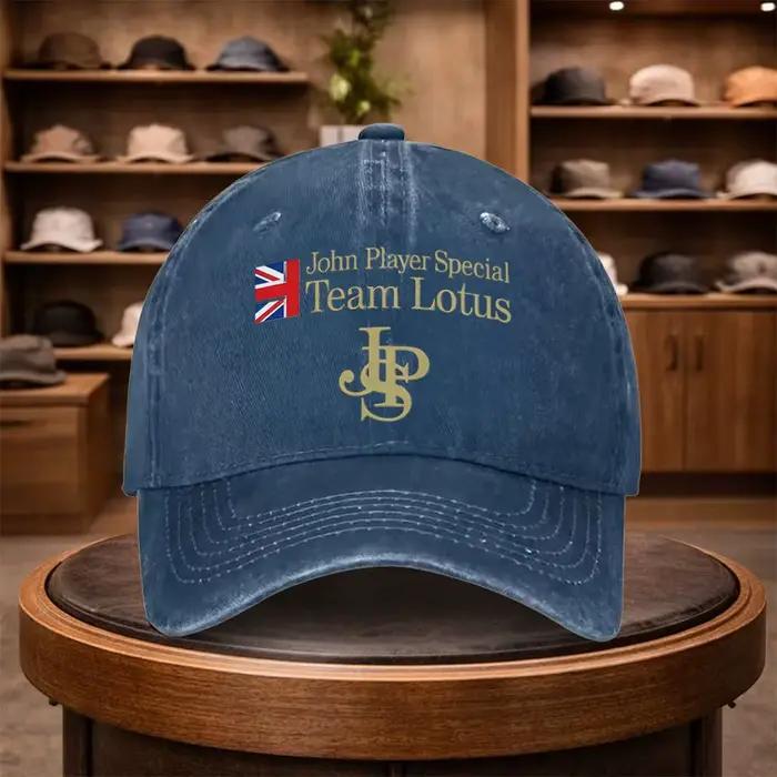 Casquette de baseball imprimée 1 X JPS pour l'équipe Lotus F1