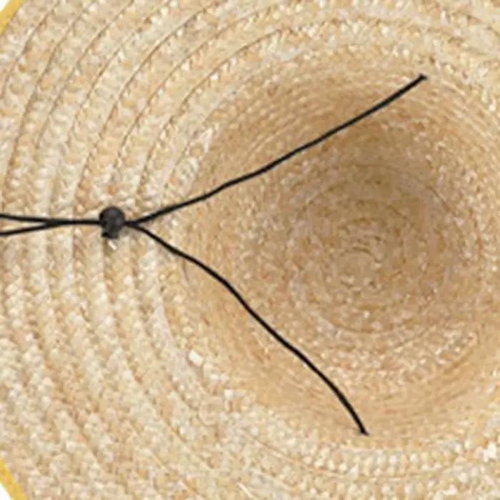 Chapeau de paille décontracté à large bord réglable protection solaire pour femmes et hommes printemps été extérieur occasions spéciales
