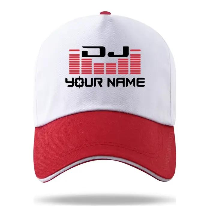 DJ votre nom impression personnalisée couleur correspondant Casquette de Baseball