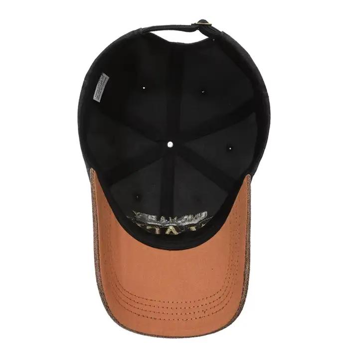 Casquette de baseball FS Green Brown Letter pour hommes
