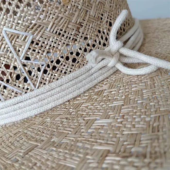 Haute couture SISAL matériel chapeau de paille RAFFIA