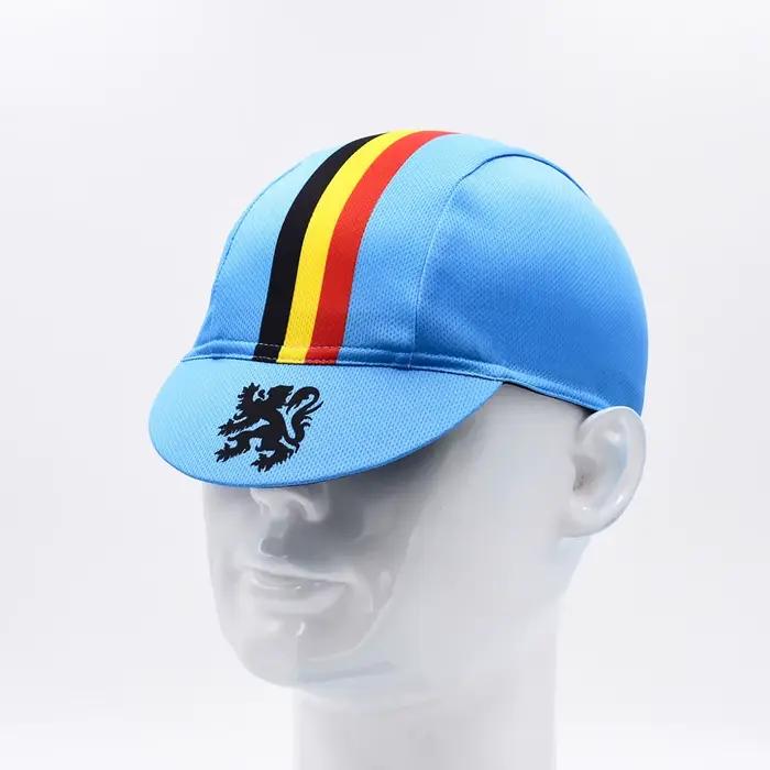 Casquette de cyclisme classique unisexe respirante bleue pour homme et femme occasions sportives de vélo et randonnées