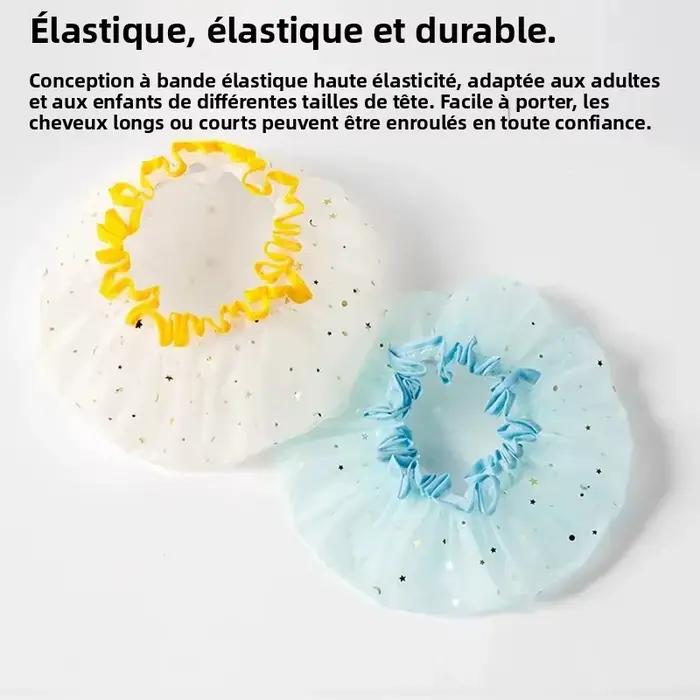 Bonnet de douche double couche pour femme adulte