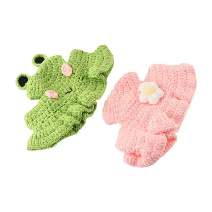 Chapeau de grenouille en crochet fait main