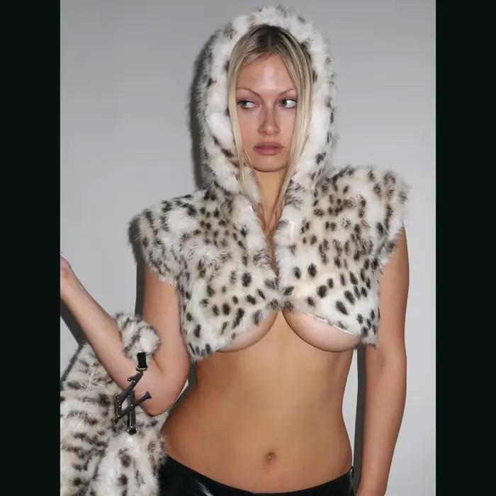 Chapeaux à capuche en fausse fourrure pour femmes et hommes