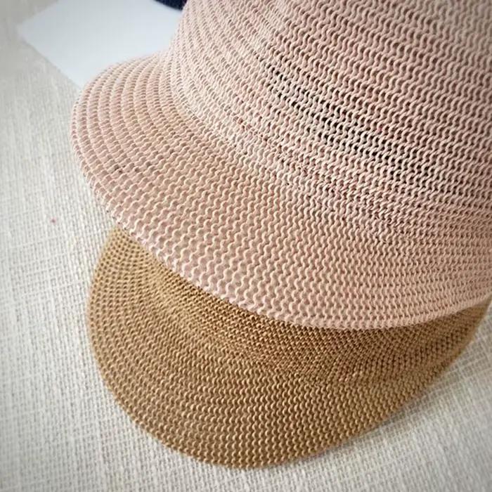 Chapeau de paille avec oreilles de chat pour enfants