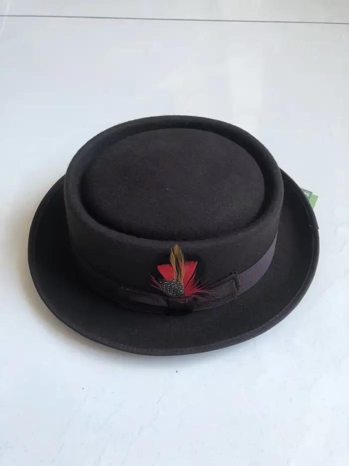 Chapeau Fedora en Laine Feutrée X3000 Multifonction pour Adultes Occasions Extérieures Automne Hiver