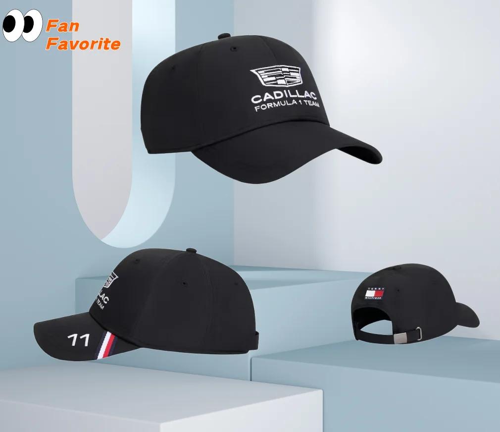 Casquette de baseball brodée de l'équipe Cadillac F1 de Formule 1, casquette de fan, casquette de sp