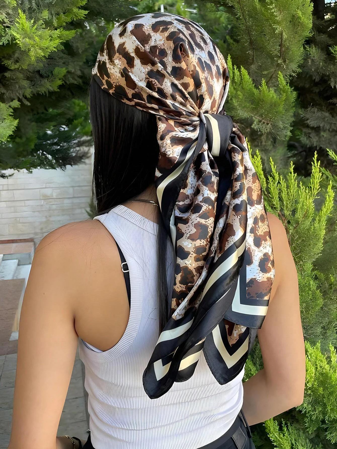 Foulard de luxe 60 couleurs pour femme, 70*70 cm, effet soie, carré, pour cheveux, châle en satin, g