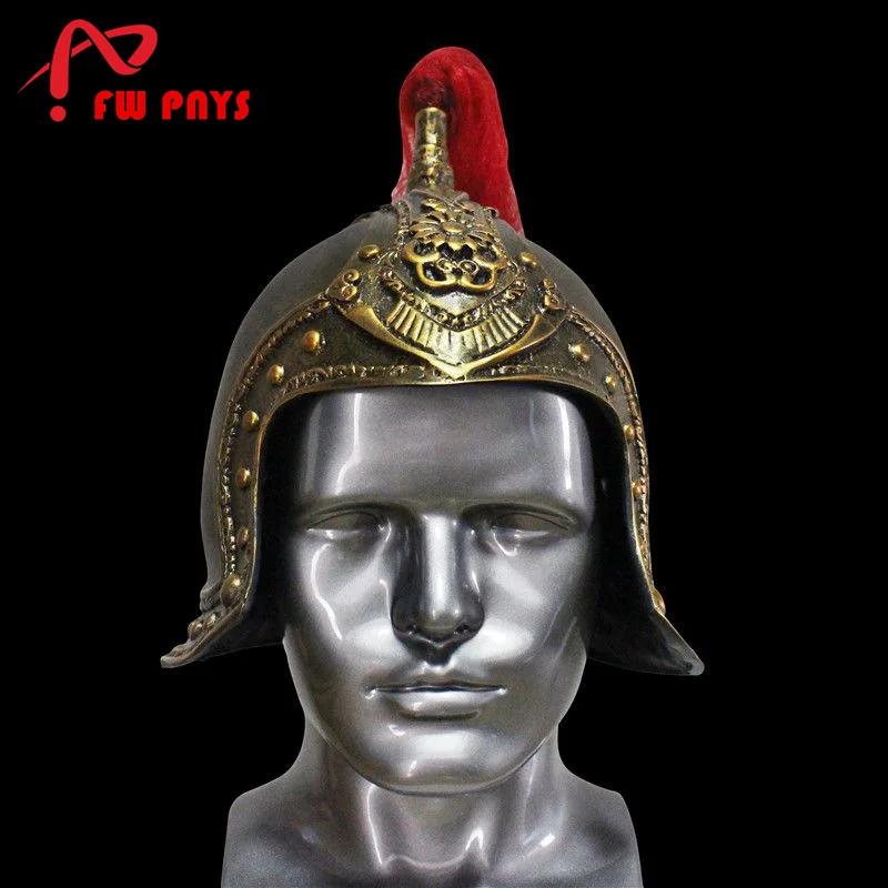 Chapeau général chinois ancien en argent doré pour adultes, chapeau d'armure de soldat en résine, fo