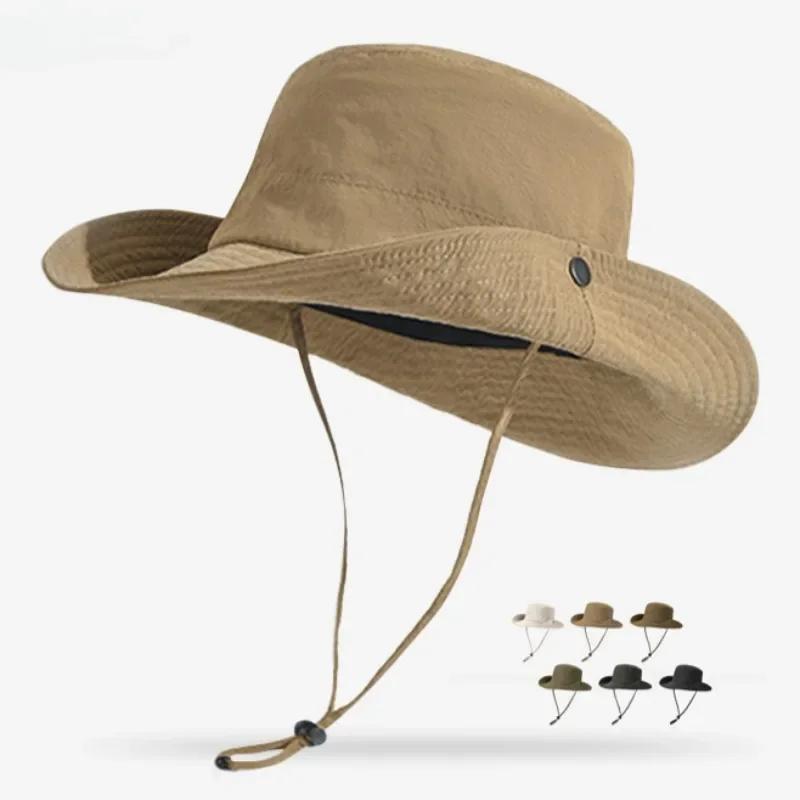 Chapeau de protection solaire en maille respirante pour homme, casquettes de camping et de randonnée