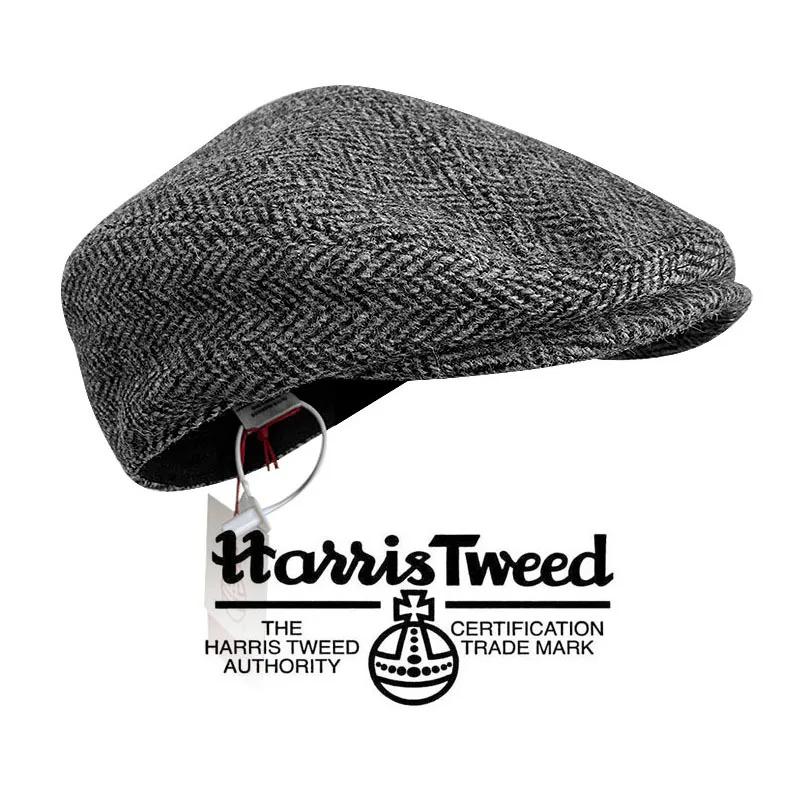 Béret Harris Tweed 100% pure laine | Chapeau de peintre unisexe de style britannique, plusieurs ta