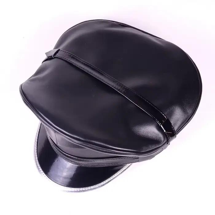 Chapeau de moto en cuir véritable pour hommes et femmes, RapMachine Knight, Casquettes, Punk, Rétro, Silver Brim CasAdvantages, Multicam Gorra, Youth